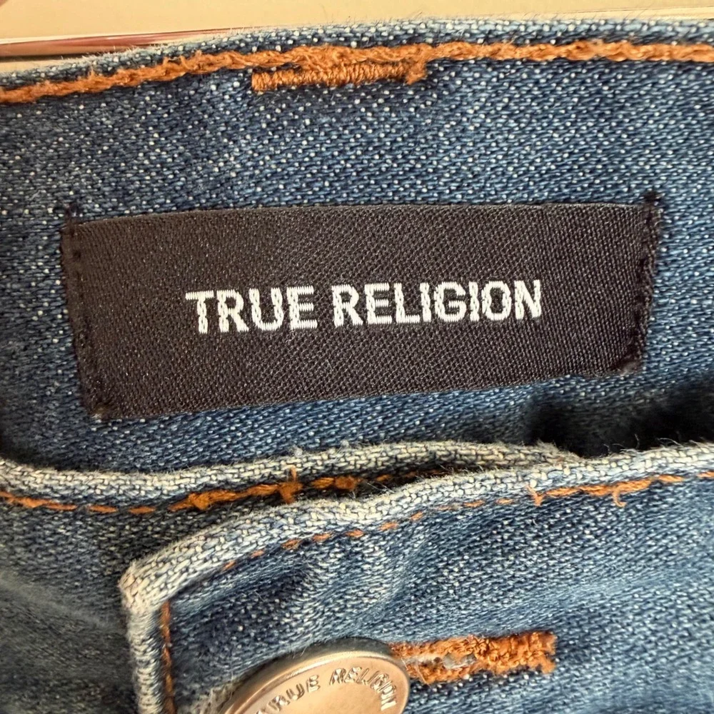 True Religion Rocco No Flap SN Mens Slim Fit Jeans 36‎ X 33 104665 Indigo Denim